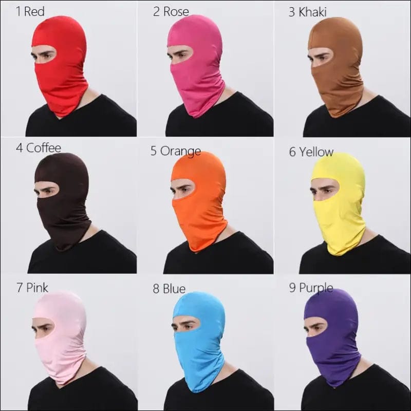 Motorcycle Mask Cycling Balaclava Full Cover Face Hat Quick