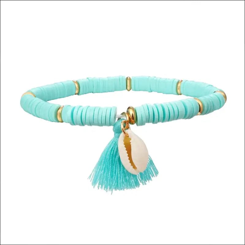 Multicolor Tassel Anklet Bohemian Jewelry For Women Acrylic