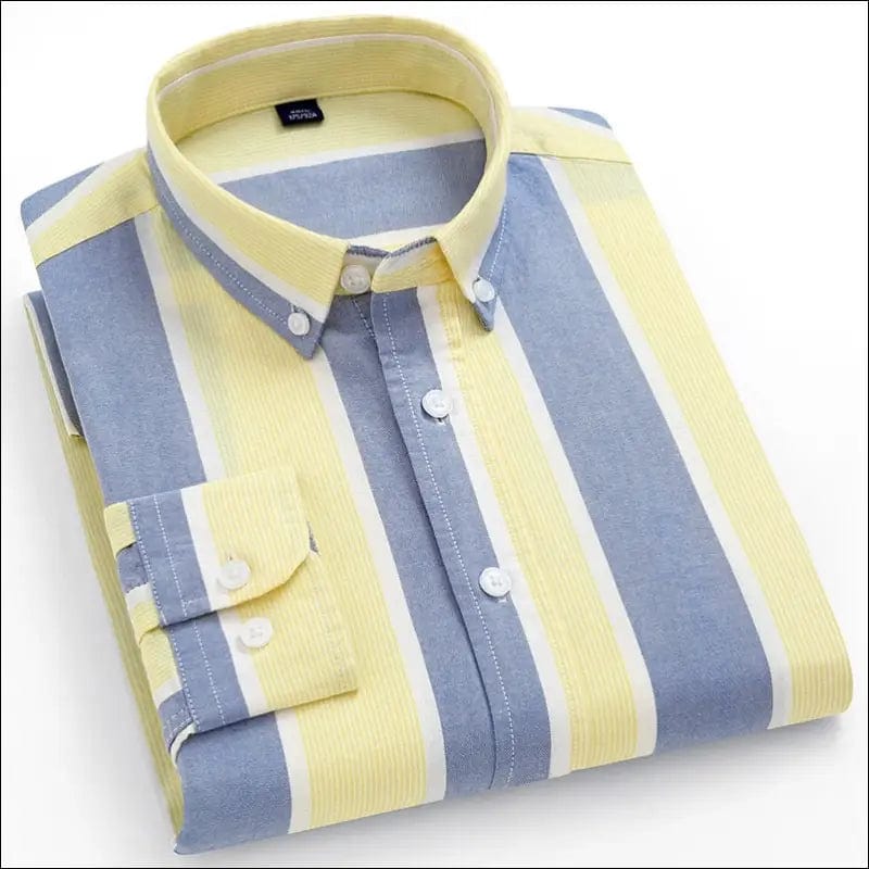 New Arrival 100% Pure Cotton Oxford Striped Or Plaid Shirt