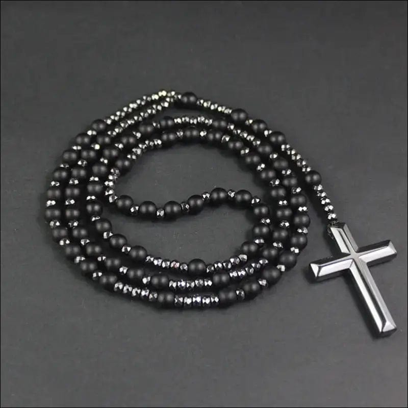 New Arriveal Matte Black Stone Beads with Hematite Faced
