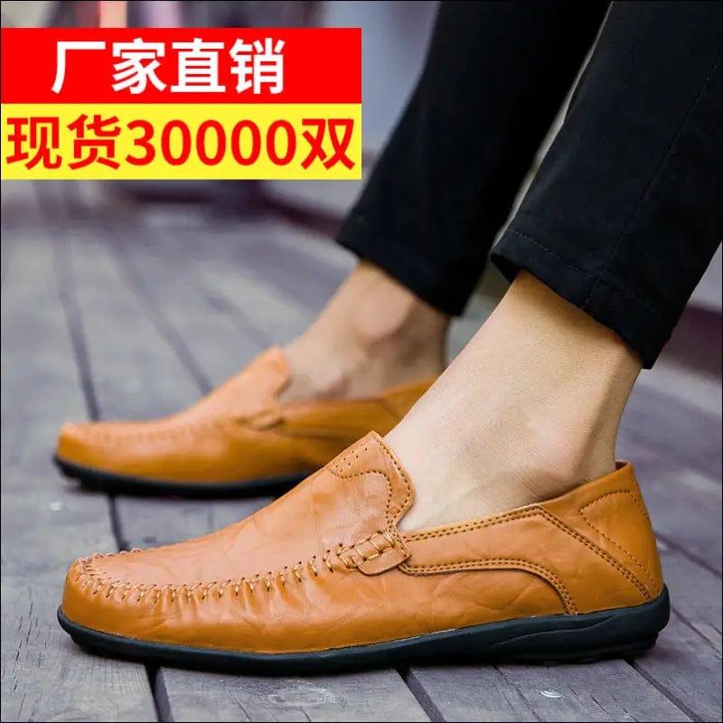 New autumn casual men’s shoes flat large size peas trend
