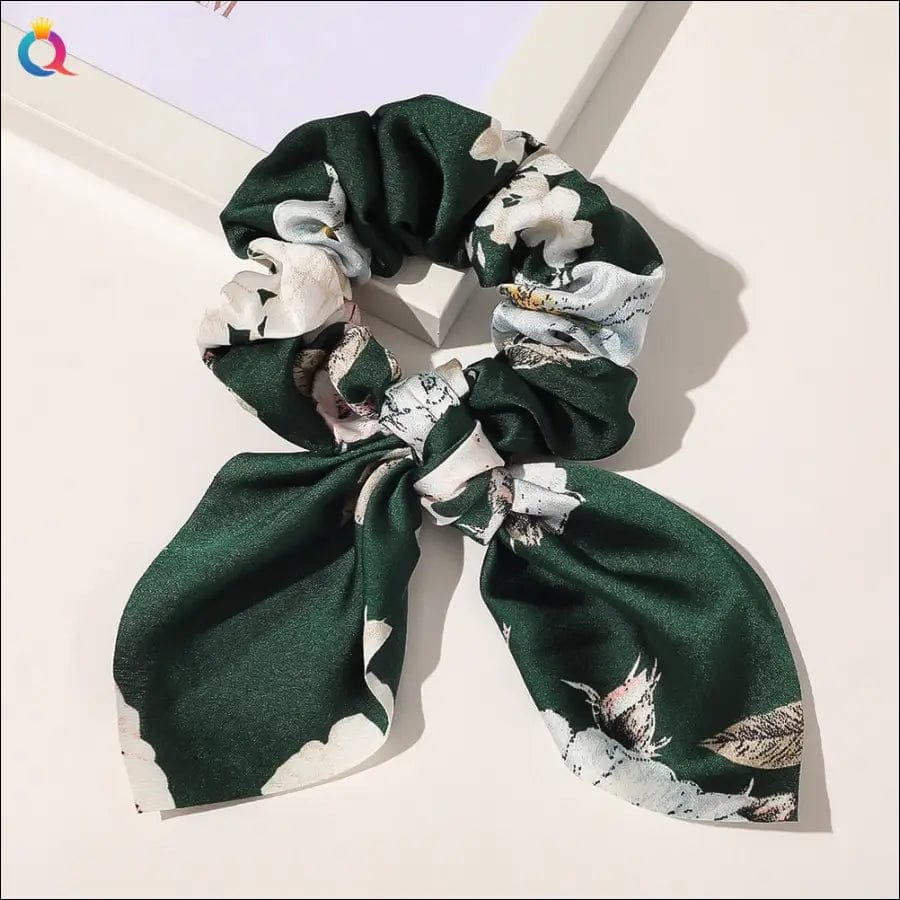 New Chiffon Bowknot Elastic Hair Bands For Women Girls Solid