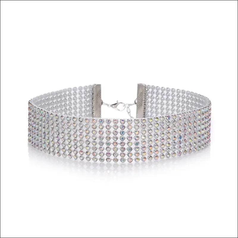 New Crystal Rhinestone Choker Necklace Women Wedding