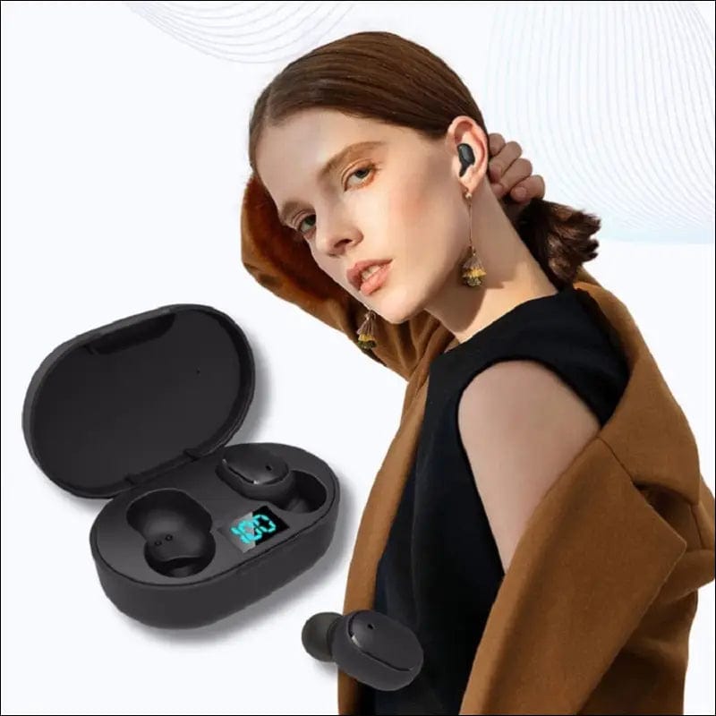 New E6s Smart Digital Display Bluetooth Headset Wireless