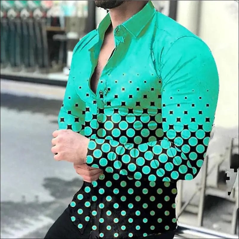 New Fashion Luxury Social Men Shirts Turn-down Collar