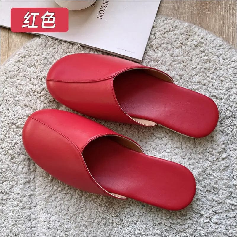 New Japanese Haining skin slippers home spring and autumn