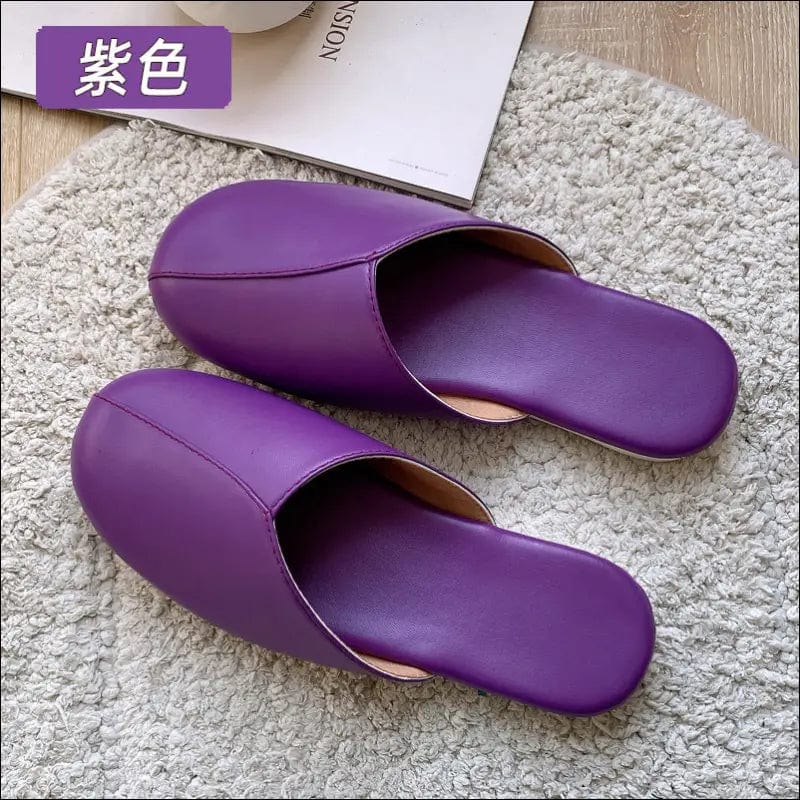 New Japanese Haining skin slippers home spring and autumn