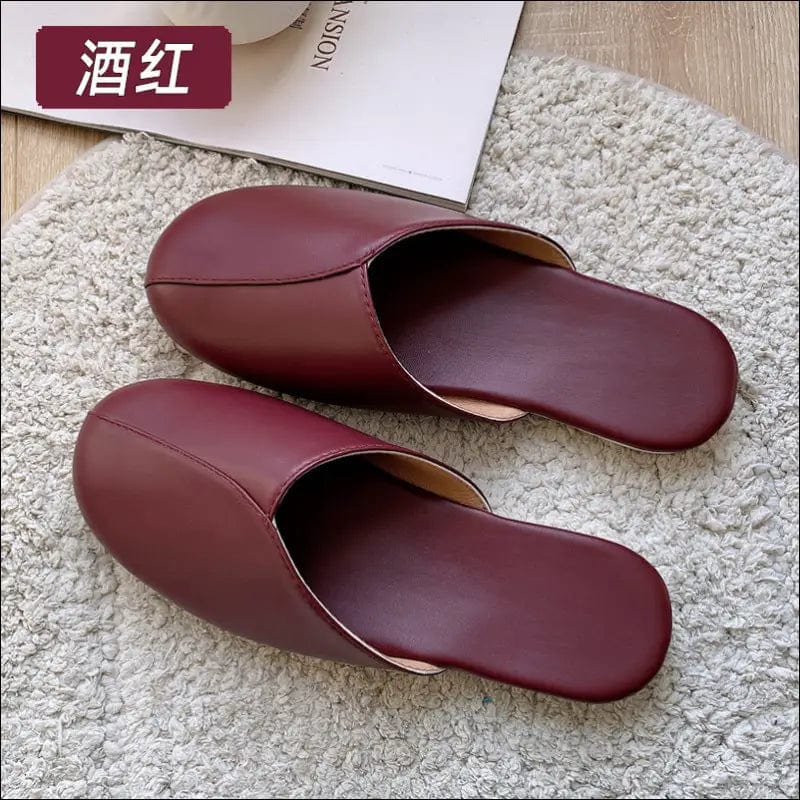 New Japanese Haining skin slippers home spring and autumn