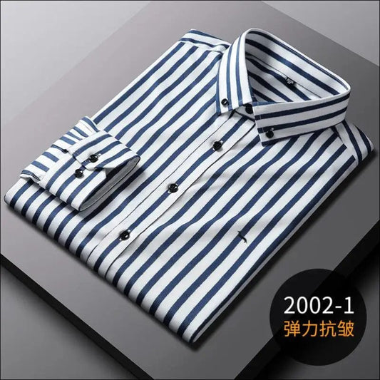 New Men Spring Casual Blouse Cotton Long Sleeve Shirts