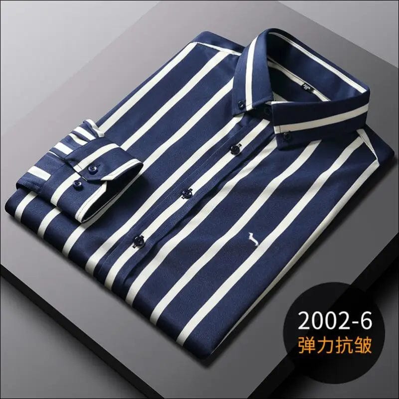 New Men Spring Casual Blouse Cotton Long Sleeve Shirts