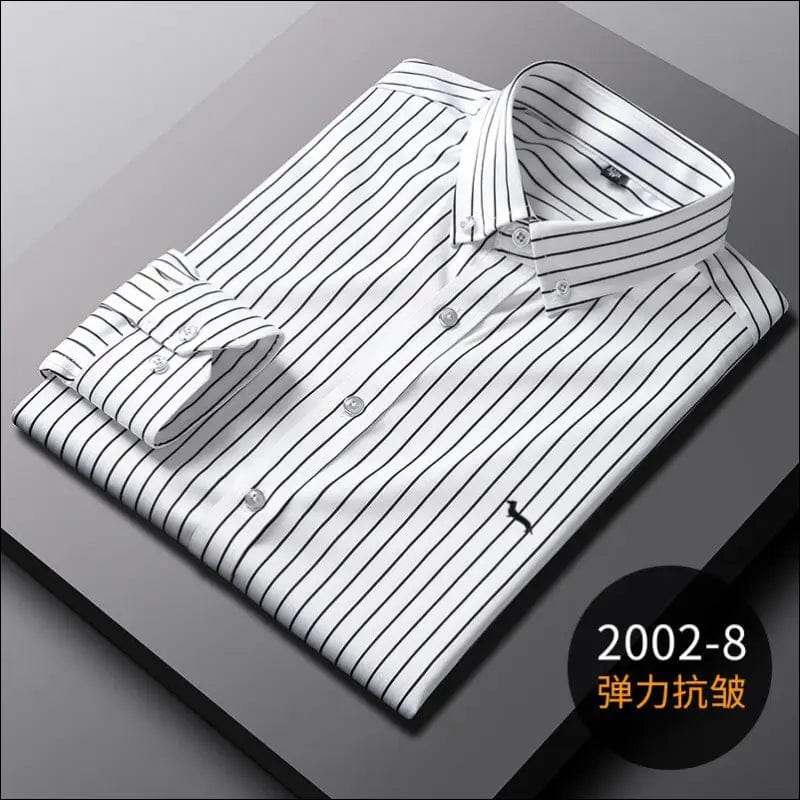 New Men Spring Casual Blouse Cotton Long Sleeve Shirts