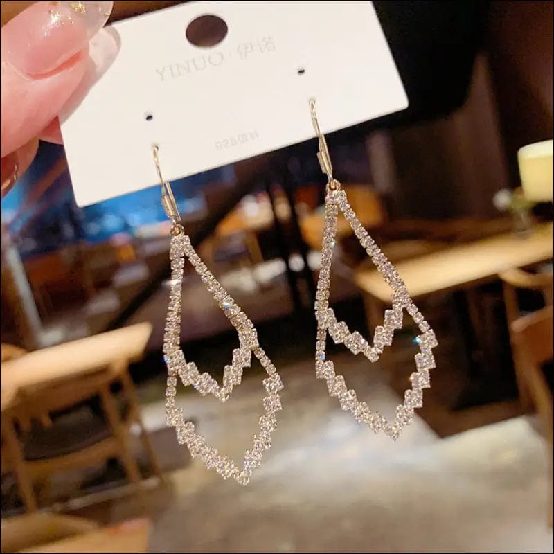 New personality fashion design zircon earrings for women