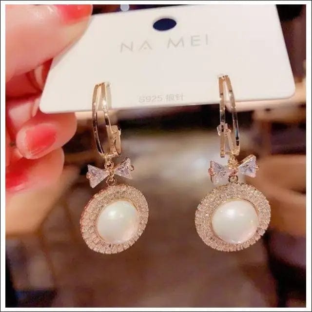 New personality fashion design zircon earrings for women