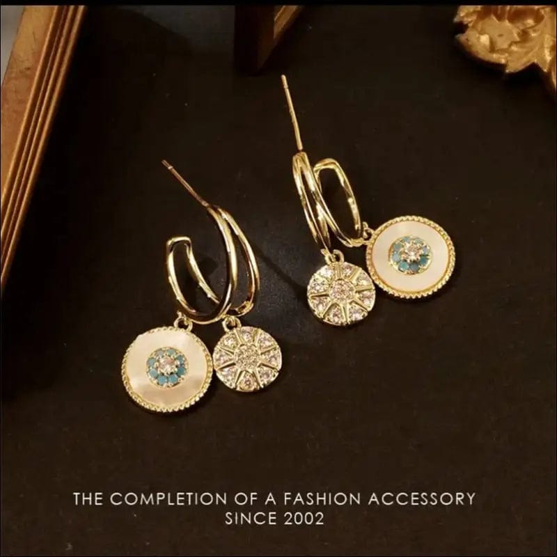 New personality fashion design zircon earrings for women