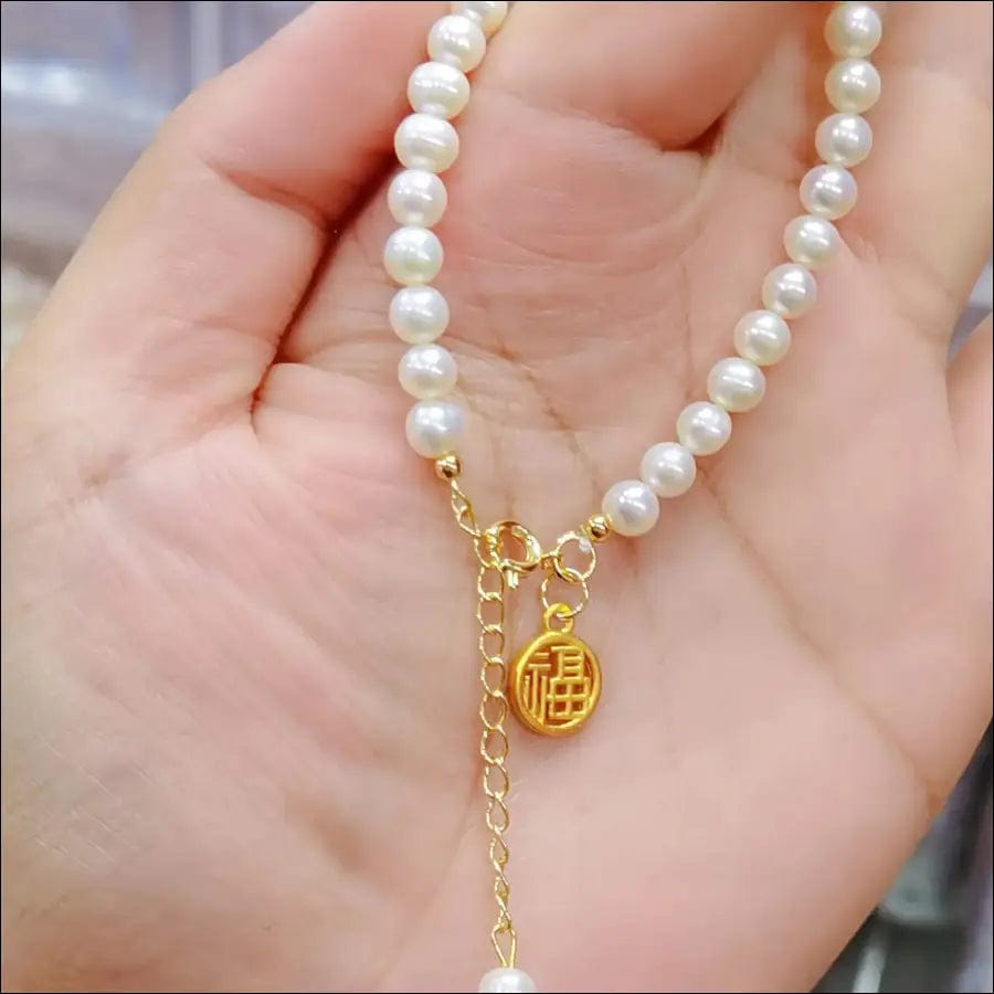 New Year’s blessing pearl bracelet financial source rolling
