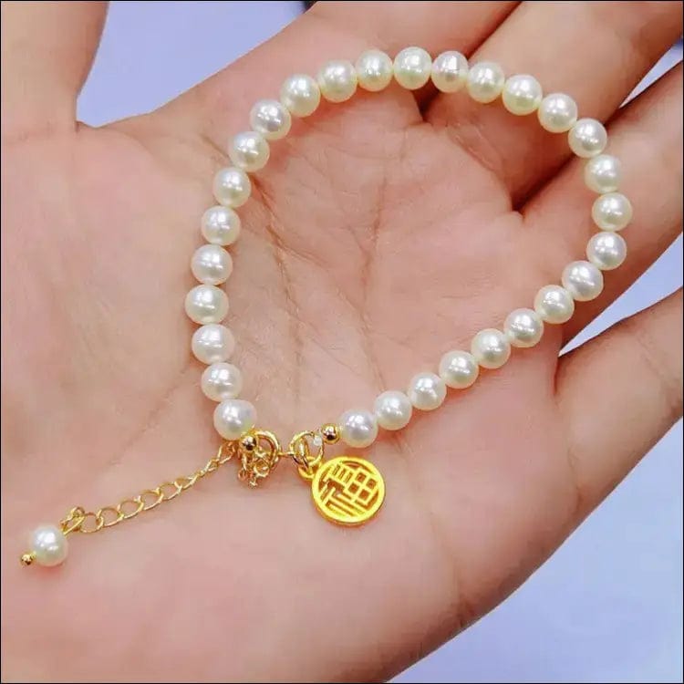 New Year’s blessing pearl bracelet financial source rolling
