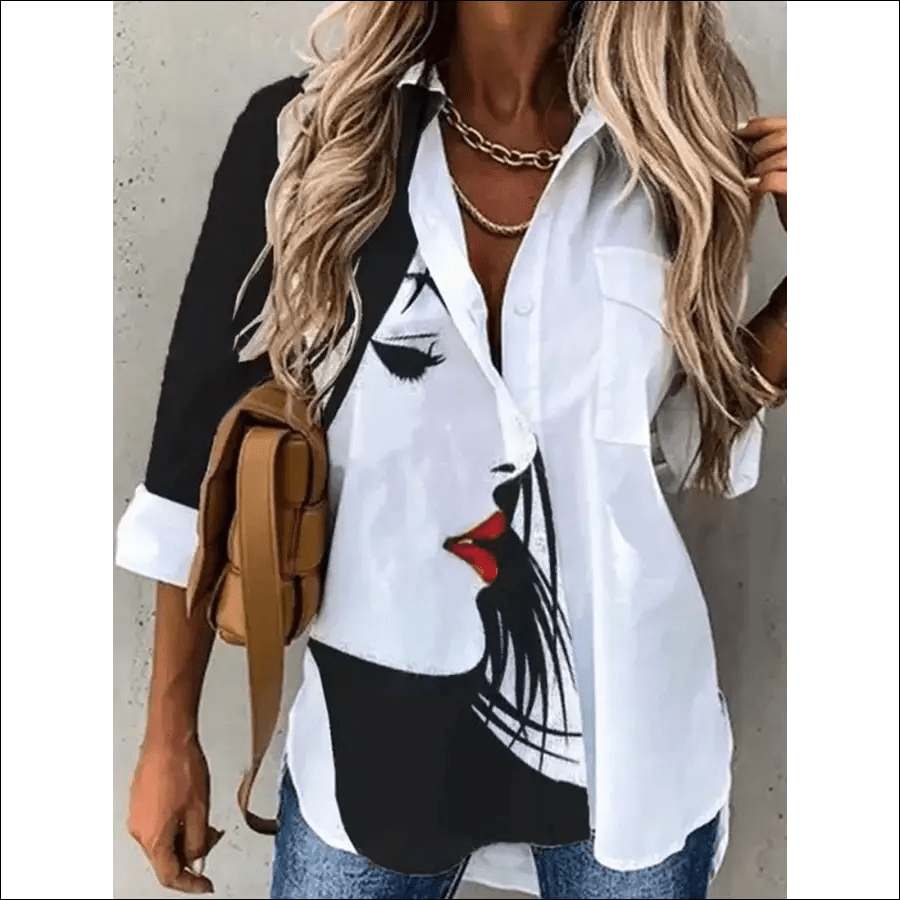Nueva Camisa Informal Alessandra - Gray / S -