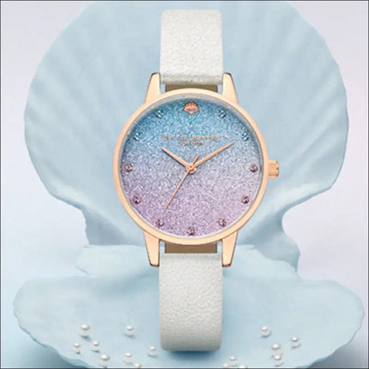 Olivia Burton Watch Women’s Woman Mermaid Stone Soups OB New