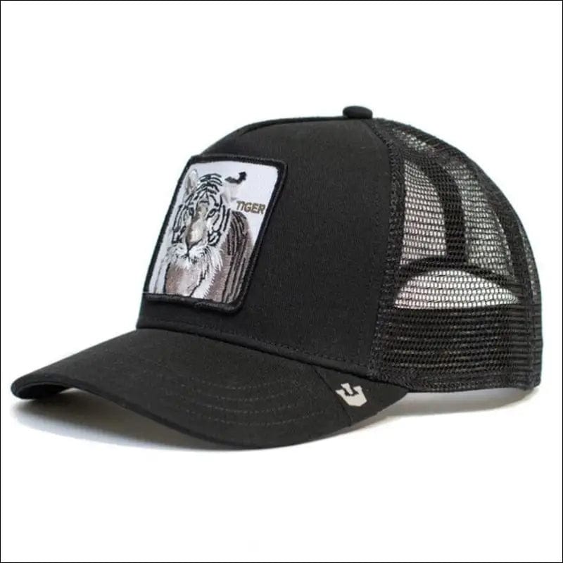 Panther Mesh Cap Summer Baseball Anime Gorilla FREEDOM Black