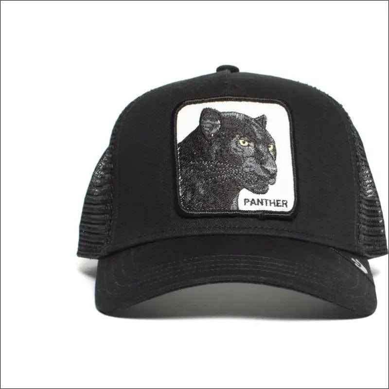 Panther Mesh Cap Summer Baseball Anime Gorilla FREEDOM Black