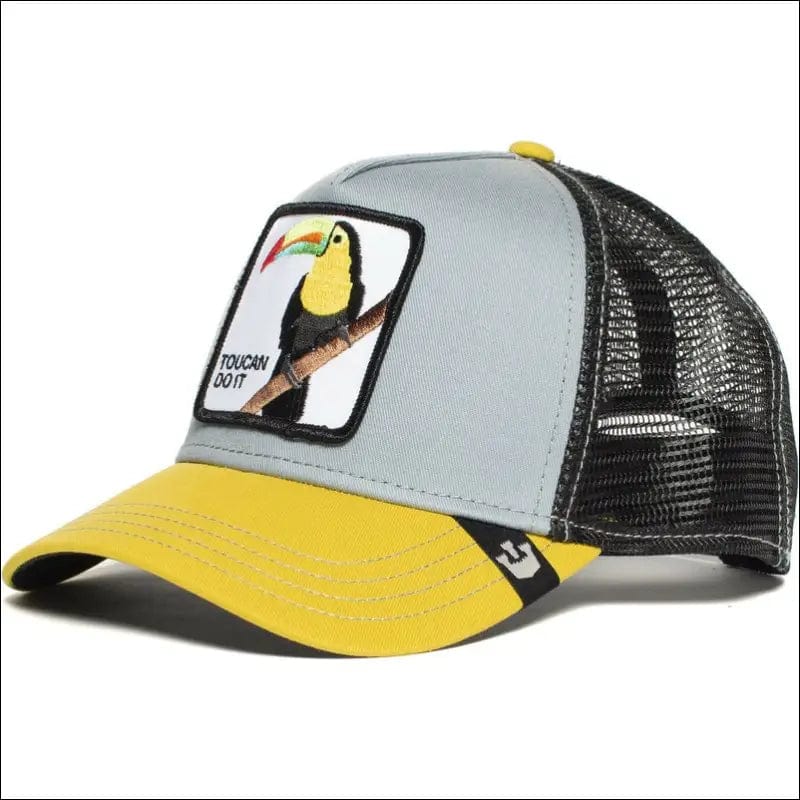 Panther Mesh Cap Summer Baseball Anime Gorilla FREEDOM Black