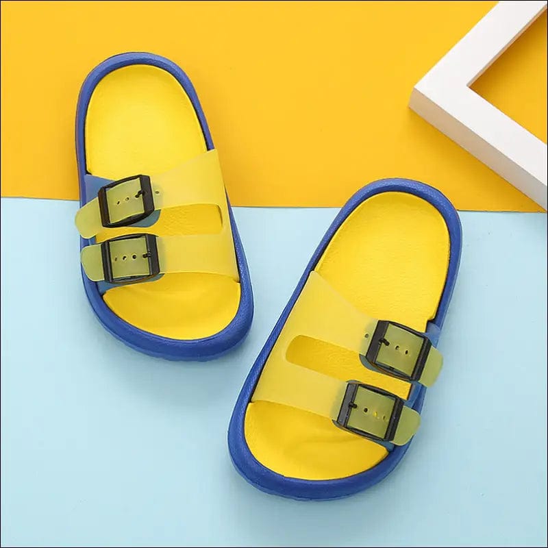 Parent-child double buckle children’s sand slippers children