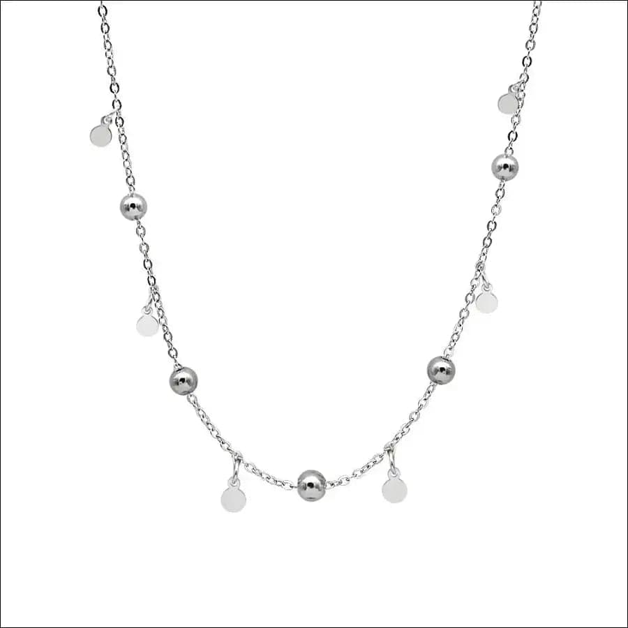 Personality simple ball neckline S925 sterling silver