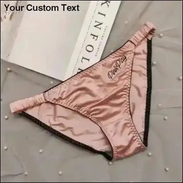 ’Pink Play’ Satin Lined Panties Underwear - pink / M -