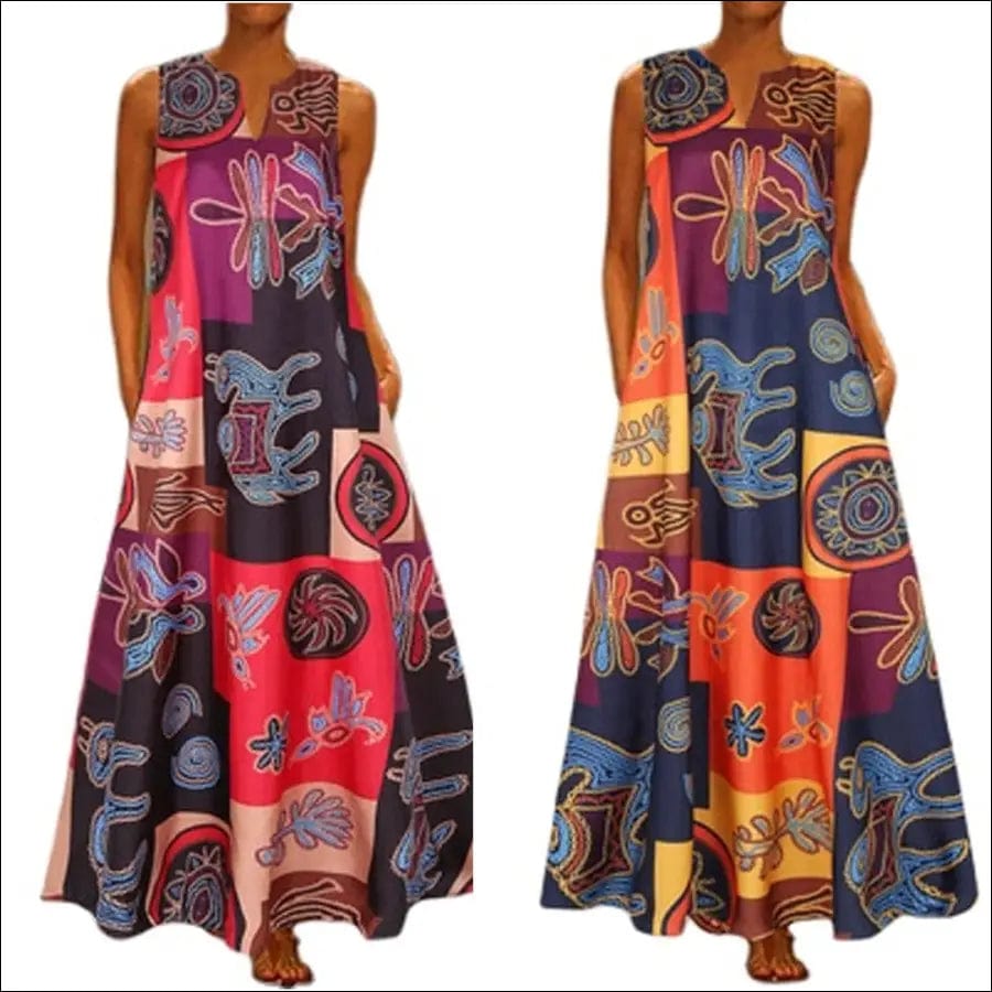 Plus Size 4XL 5XL African Dresses for Women Dashiki Floral