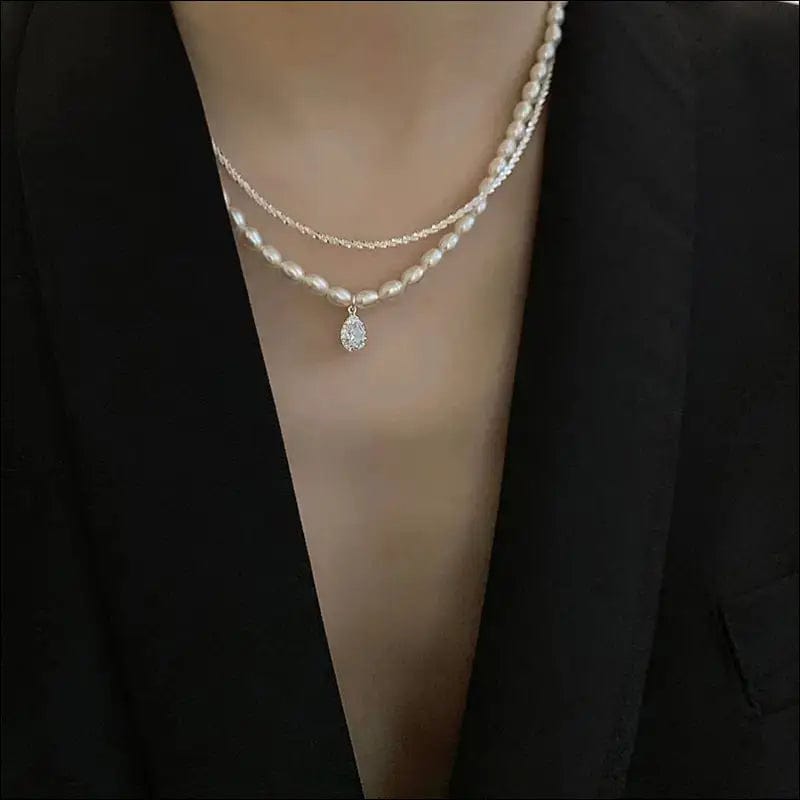 Popular 925 Sterling Silver Sparkling Clavicle Chain Choker
