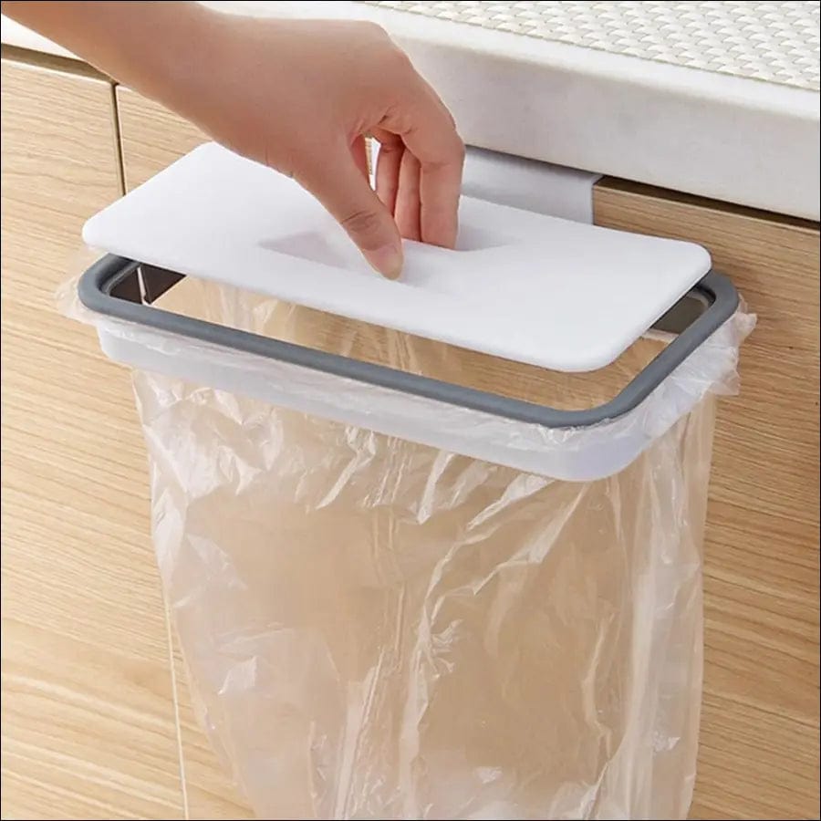 Portable Plastic Garbage Hanging Bag Kitchen Trash Storage