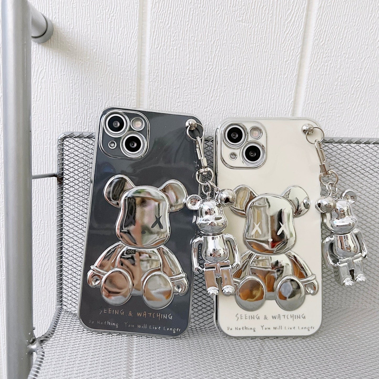 3D Bear Chain Phone Case