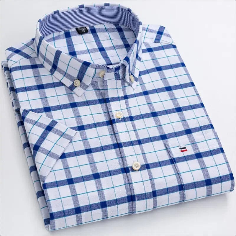 Quality Men’s Oxford Short Sleeve Summer Casual Shirts