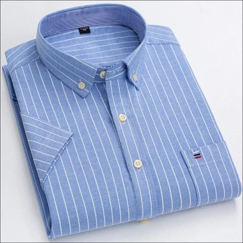 Quality Men’s Oxford Short Sleeve Summer Casual Shirts