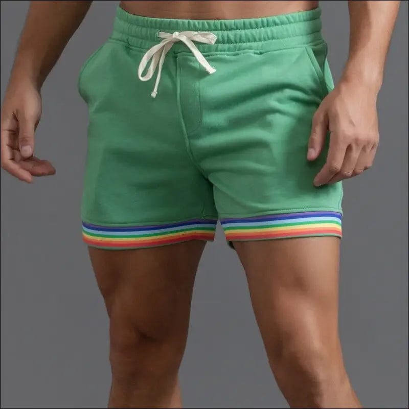 Rainbow man home shorts fashion colorful - 98063777-black-s