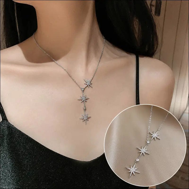 Real gold plated shell wings necklace female clavicle chain