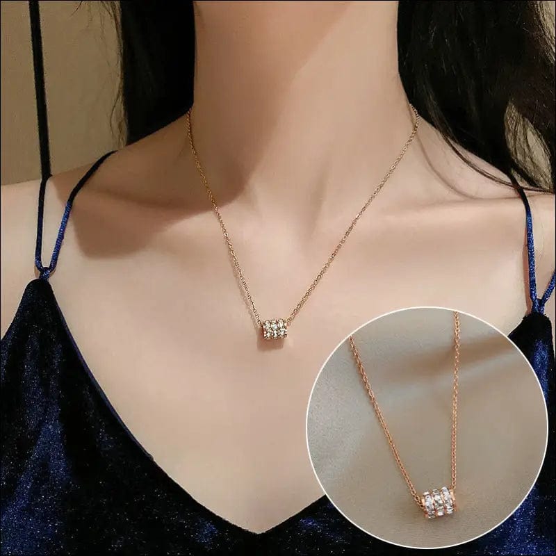 Real gold plated shell wings necklace female clavicle chain