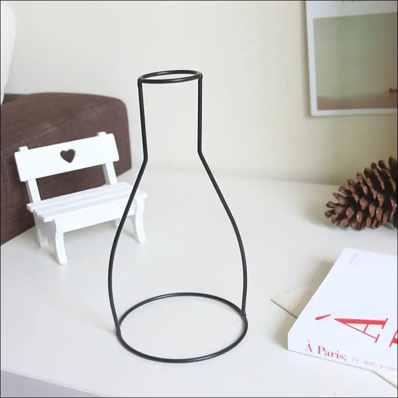 Retro Iron Line Table Flowers Vases Nordic Decoration Home