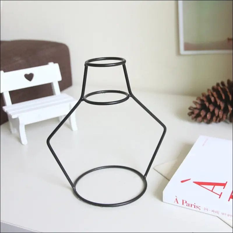 Retro Iron Line Table Flowers Vases Nordic Decoration Home