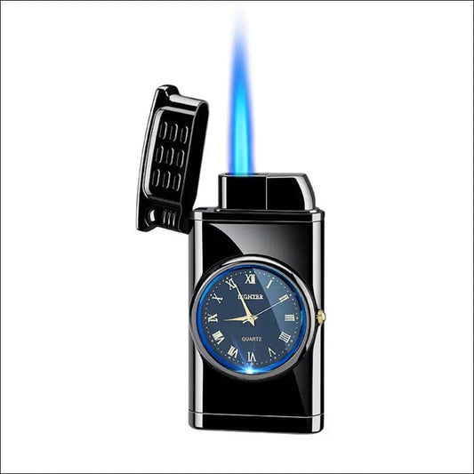 retro real watch blue light straight to the lighter metal