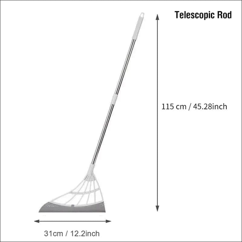 Rubber Broom Hand Push Sweeper Magic Floor Wiper Squeegee