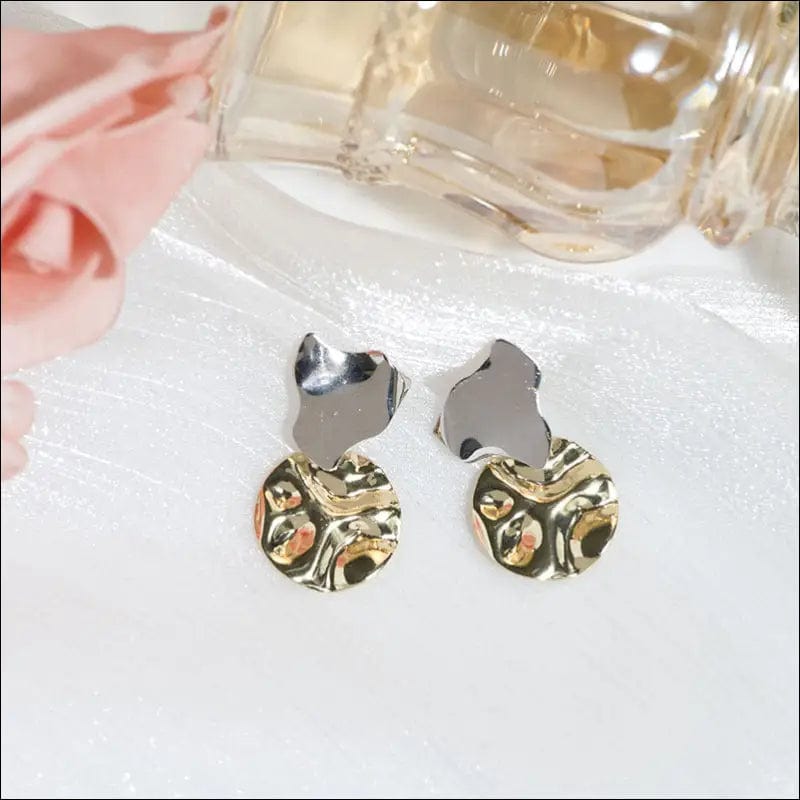 S925 silver needle earrings female temperament advanced