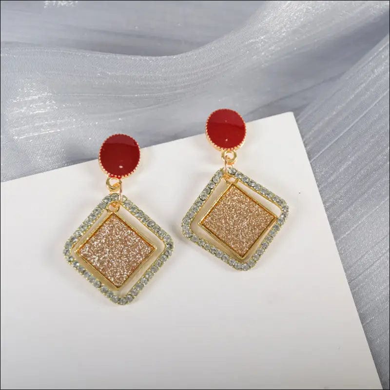 S925 silver needle earrings female temperament advanced