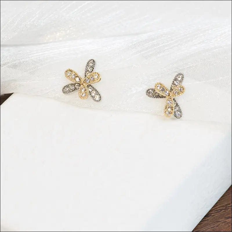 S925 silver needle earrings female temperament advanced