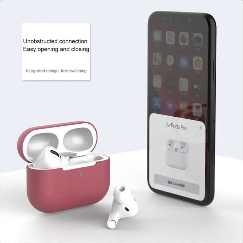 Silicone Cover Case For apple Airpods Pro sticker Bluetooth