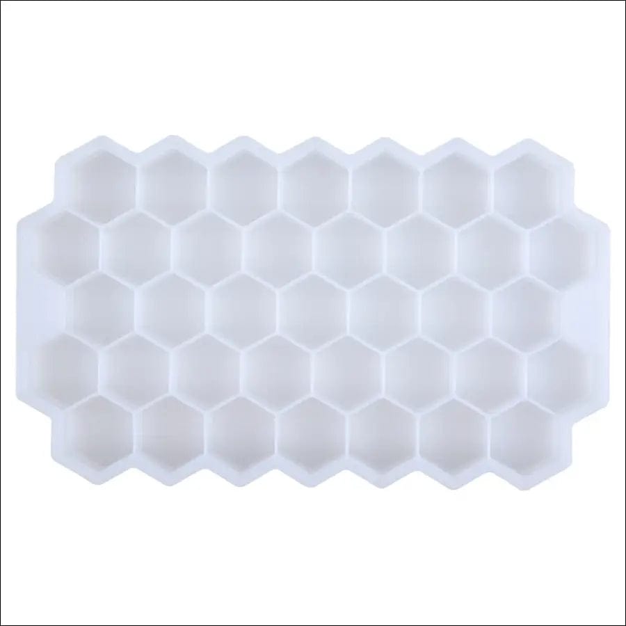 SILIKOLOVE Honeycomb Ice Cube Trays with Removable Lids