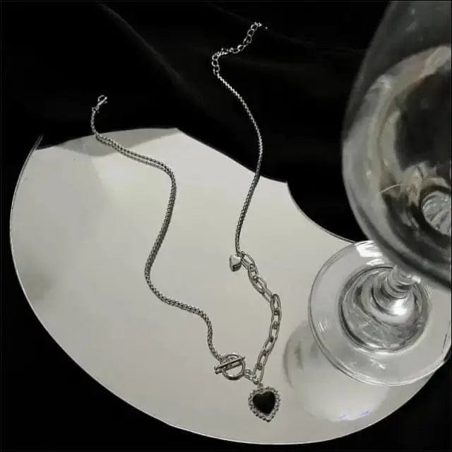 Silver Goth Pendant Necklace Jewelry - J - 18664266-j BROKER