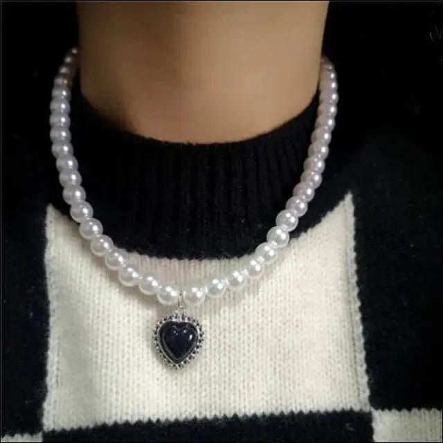 Silver Goth Pendant Necklace Jewelry - K - 18664266-k BROKER