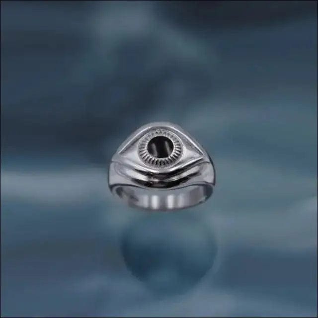 Silver Gothic Punk Graphic Rings - 7 / eye - 51799629-7-eye