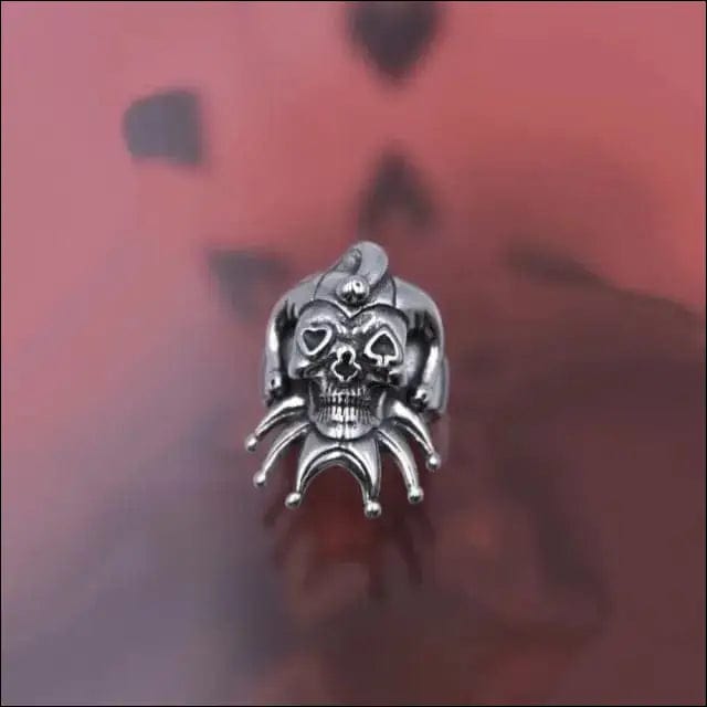 Silver Gothic Punk Graphic Rings - 7 / skull spider -
